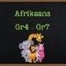 Afrikaans Grade 4 to Grade 7