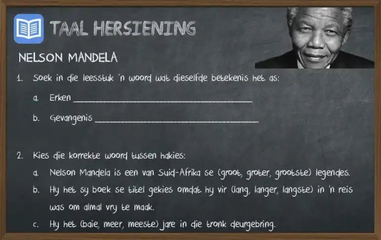Afrikaans Grade 5: Revision tests
